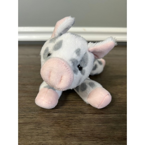 Aurora Mini Flopsie Spotted Pig Plush - Picture 1 of 6
